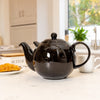 London Pottery Globe 10 Cup Teapot Gloss Black