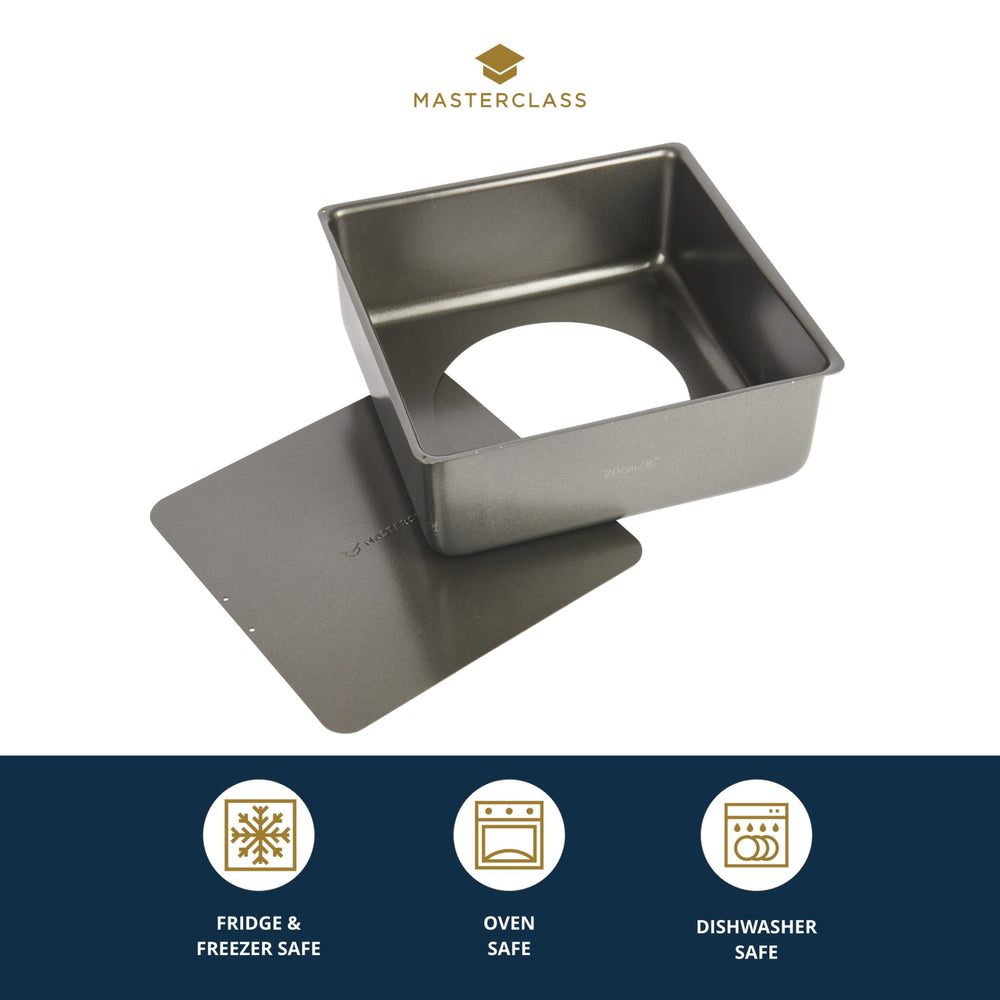 MasterClass Non-Stick Loose Base Deep Cake Pan, 20cm