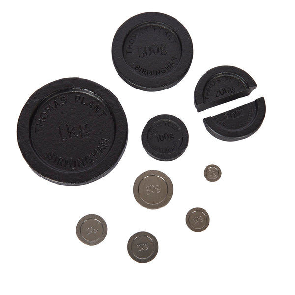 Living Nostalgia 10 Piece Traditional Cast Iron Metric Weight Set image 6