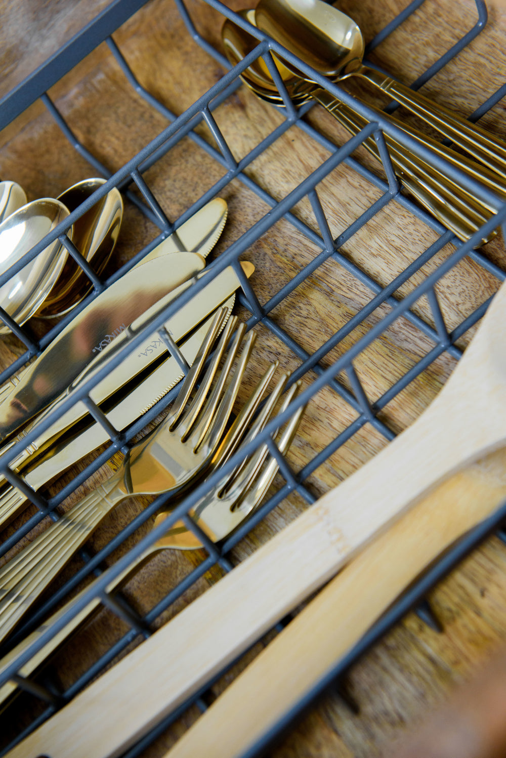 KitchenCraft Living Nostalgia Cutlery Organiser, Iron