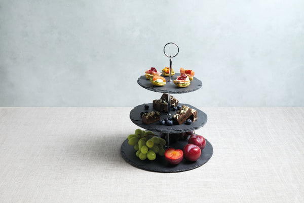 Artesà Appetiser Slate 3 Tier Serving Stand image 4