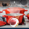 MasterClass Red Cast Aluminium Casserole Dish, 5L image 10