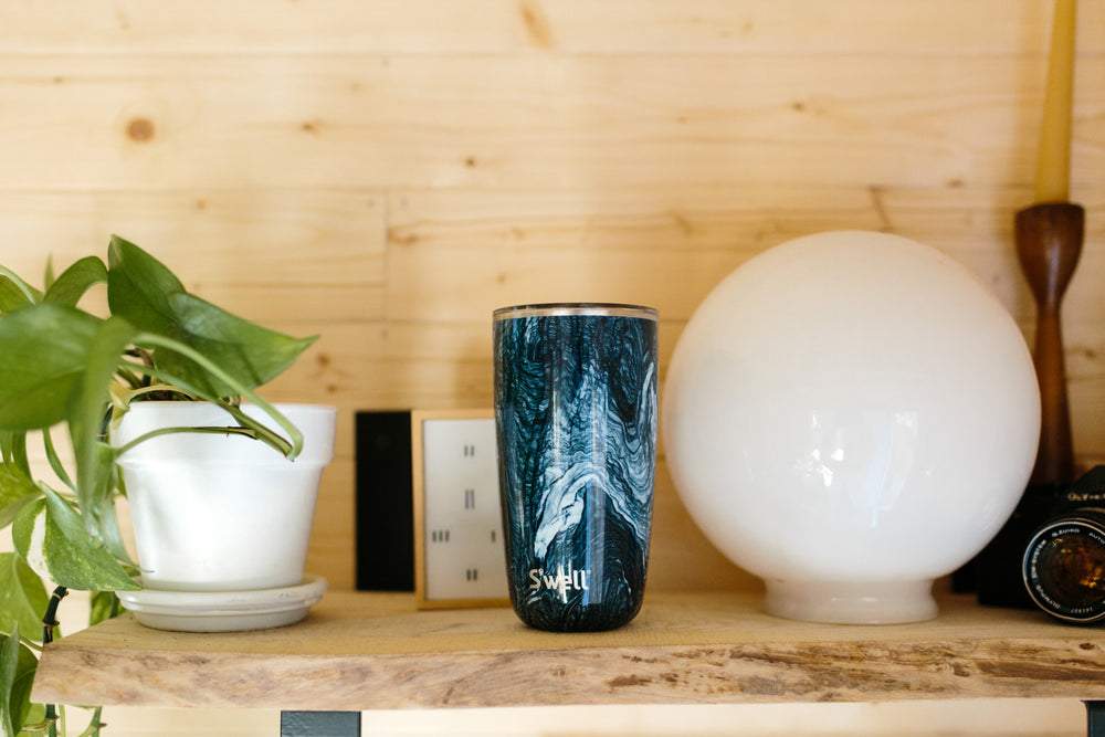 S'well Azurite Marble Tumbler with Lid, 530ml