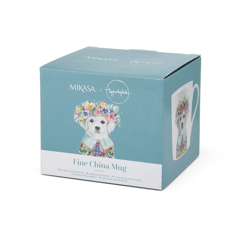 Mikasa Tipperleyhill Puppy Fine China Mug,13 x 9 x 9CM, 380ML