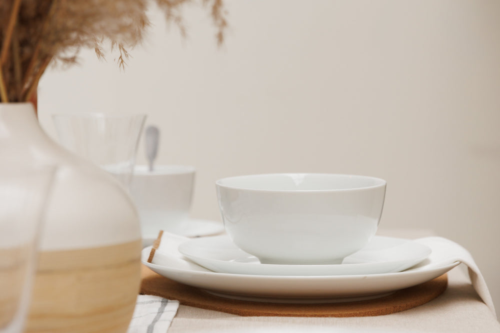 Mikasa Chalk Porcelain Cereal Bowls, Set of 4, 14cm, White