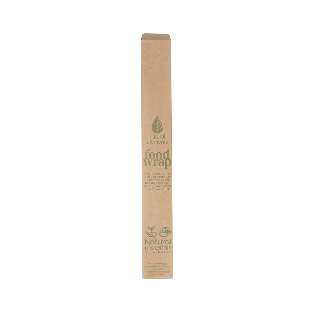 Natural Elements 20-Metre Roll of Eco-Friendly Food Wrap - a Biodegradable Cling Film Alternative