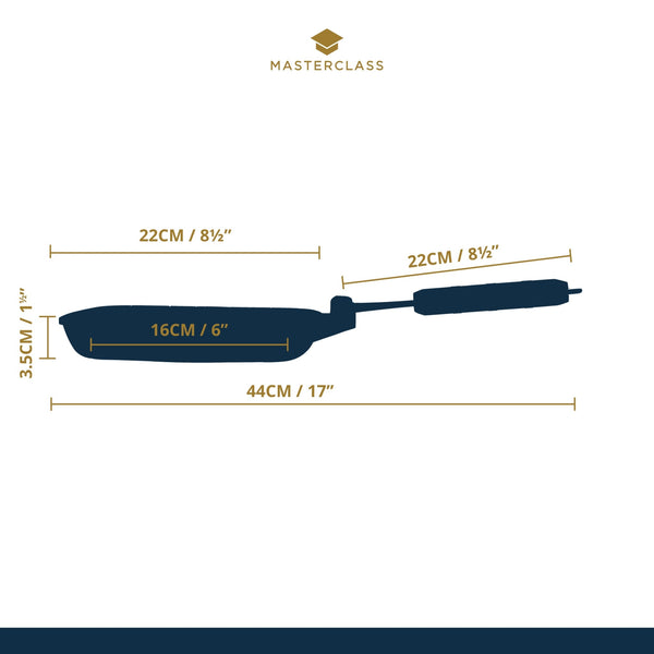 MasterClass Cast Aluminium Grill Pan, 20cm image 6