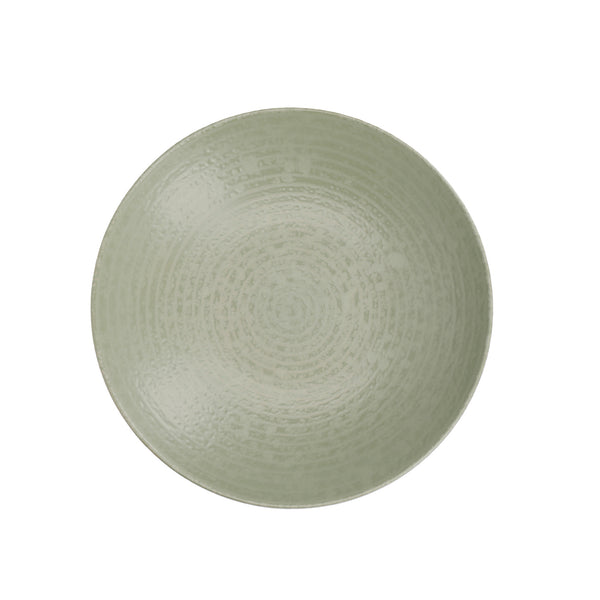 KitchenCraft Pasta Bowls Set of 4 in Gift Box, Lead-Free Glazed Stoneware, Green / White, 22cm image 8