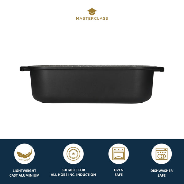 MasterClass Large Roasting Tin with Handles - Black image 8
