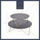 Artesà Tiered Serving Stand, 2 Slate Platters with Raised Metal Legs