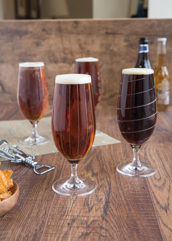 Mikasa Cheers Pack Of 4 Stemmed Pilsner Glasses image 2