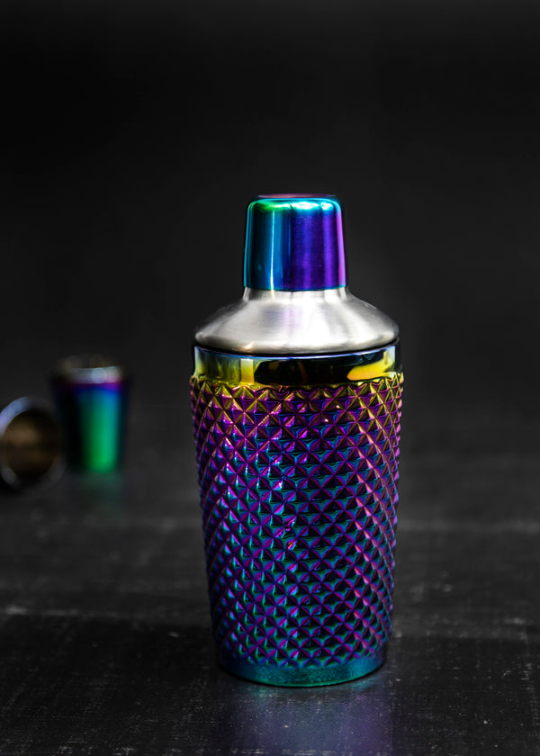 BarCraft Tropical Chic Rainbow 300ml Studded Boston Cocktail Shaker image 5