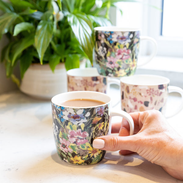 KitchenCraft Terrazzo Floral Mugs - Set of 4 image 5