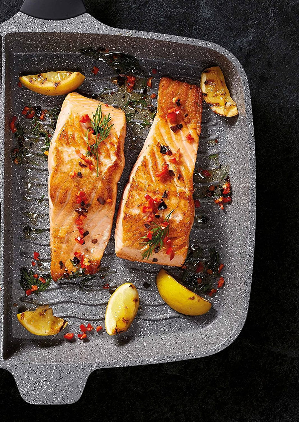 MasterClass Cast Aluminium Three Section Grill Pan