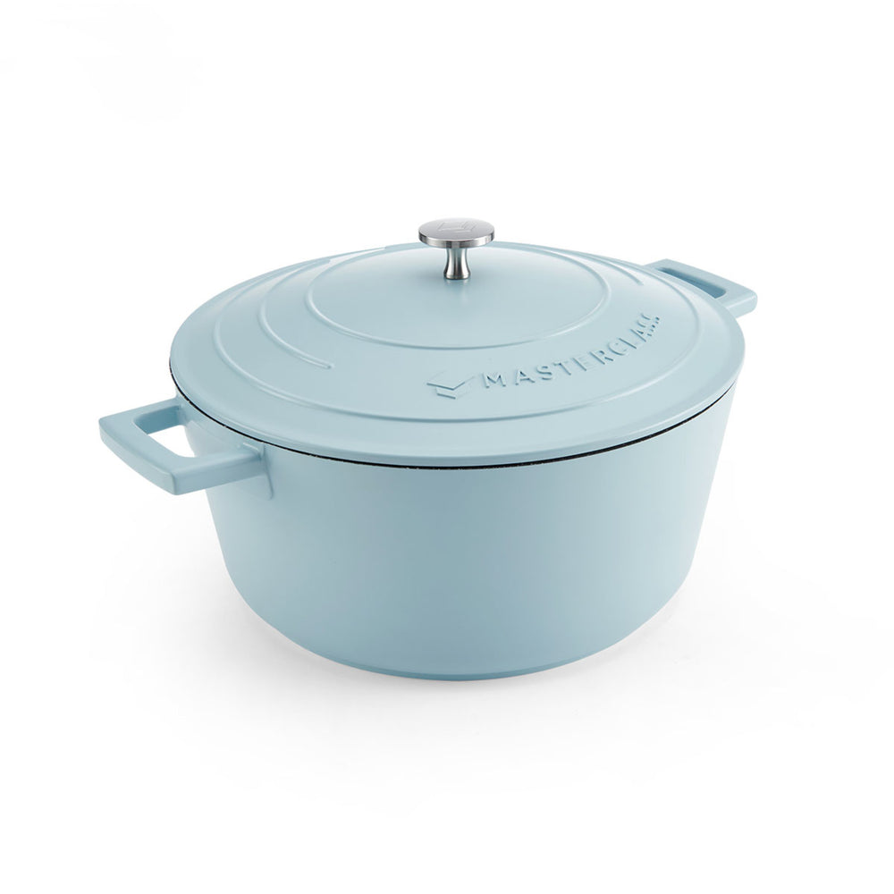 MasterClass 4pc Casserole Dish Set with Non-Stick Cast Aluminium Casserole Dish, 5L and 3x Silicone Handle Covers