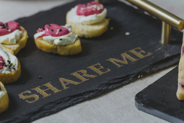 Artesà Slate with Twin Brass Coloured Handles image 6