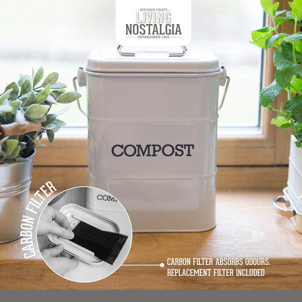 Living Nostalgia French Grey Compost Bin image 10