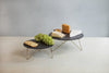 Artesà Tiered Serving Stand, 2 Slate Platters with Raised Metal Legs image 9