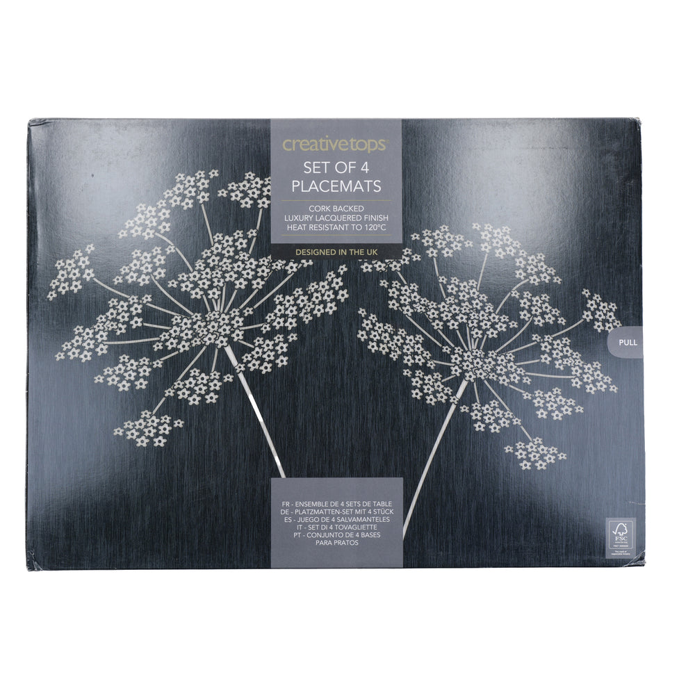 Creative Tops Silhouette Pack Of 4 Large Premium Placemats