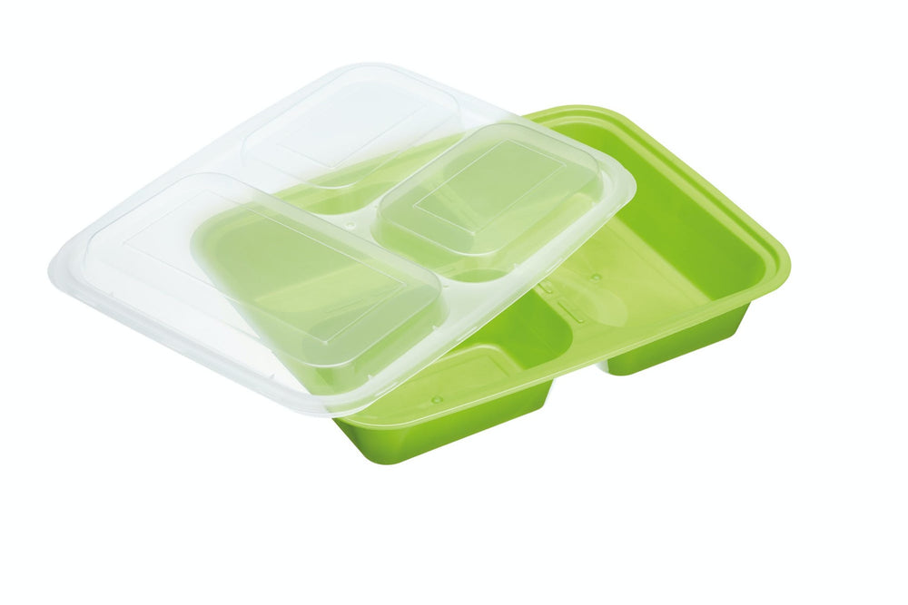 KitchenCraft Healthy Eating 5-Pack Portion Control Lunch Boxes with Compartments