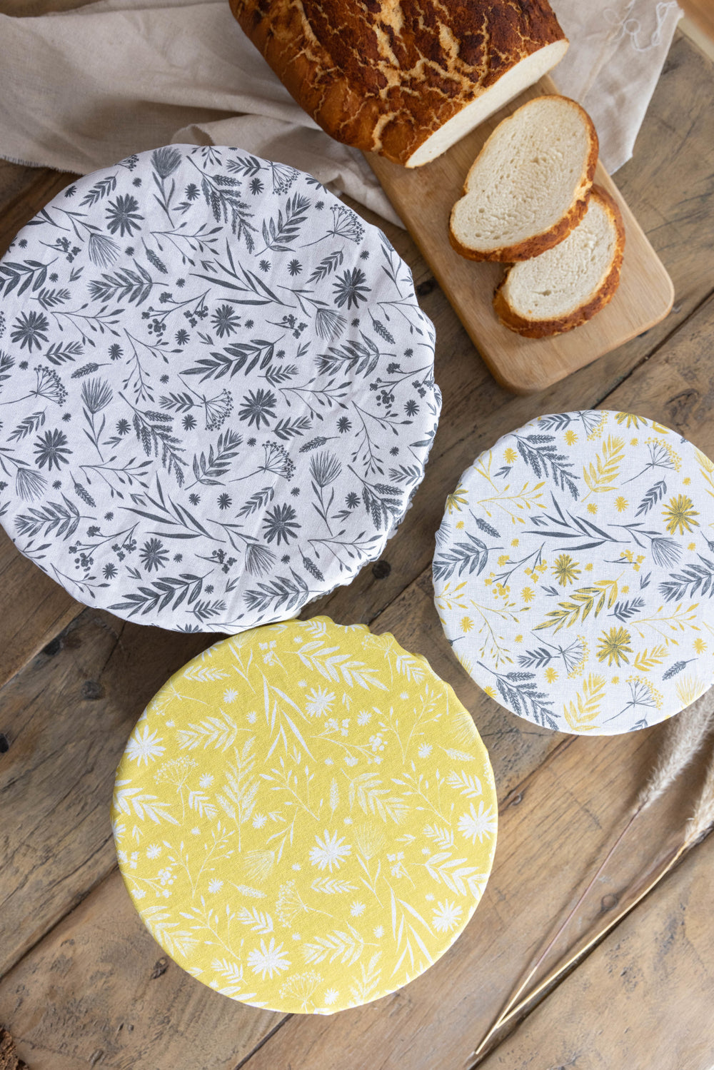 Natural Elements Organic Cotton Bowl Cover Set - Set of 3