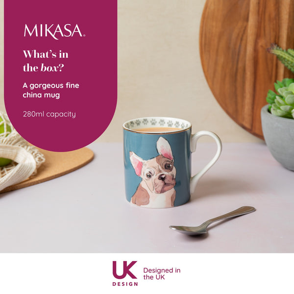 Mikasa French Bull Dog Straight-Sided Porcelain Mug, 280ml image 8
