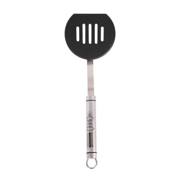 KitchenCraft Oval Handled Stainless Steel Non-Stick Half Round Turner image 3
