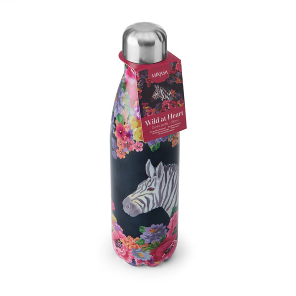 Mikasa Wild at Heart Zebra Water Bottle, 500ml image 4