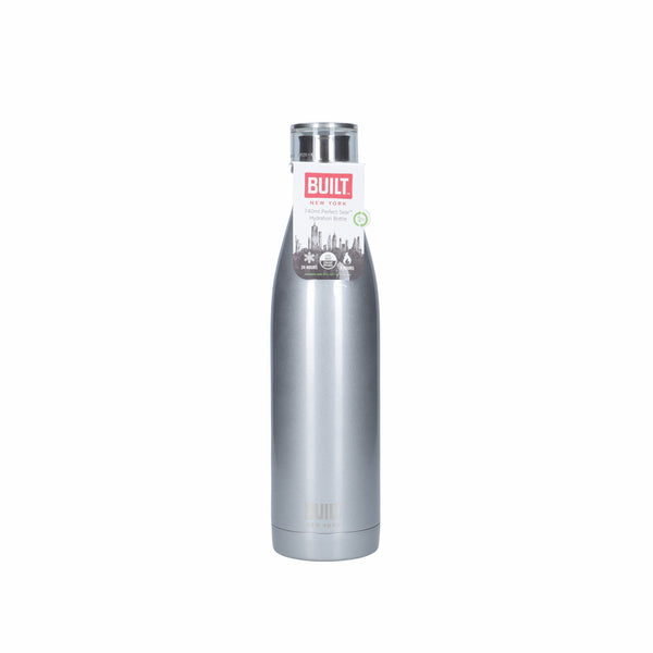 BUILT Double Walled 740ml Water Bottle and 590ml Double Walled Travel Mug Set - Silver image 3