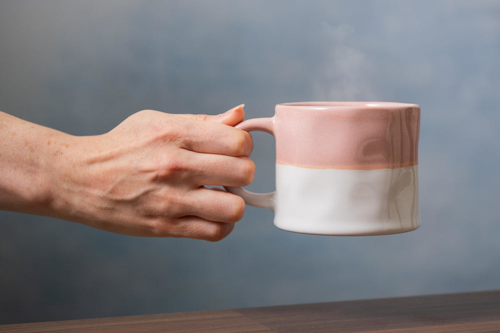 Mikasa Ombre Pink and White Mug, 350ML