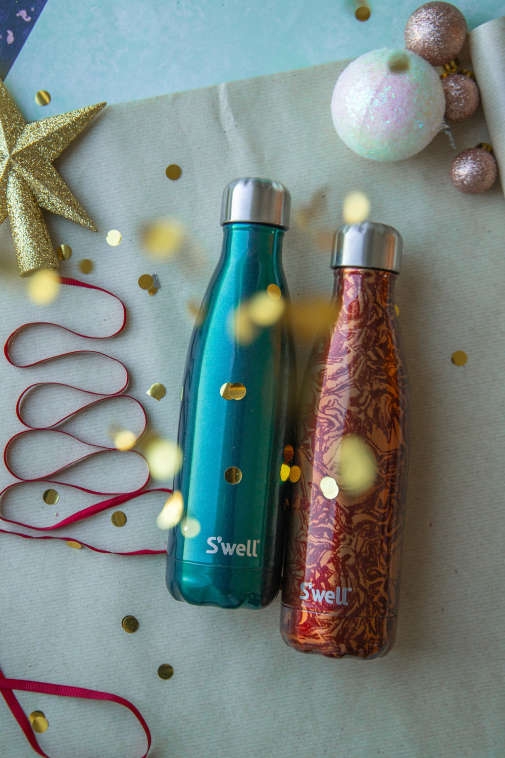 S'well Burgundy Swirl Drinks Bottle, 500ml