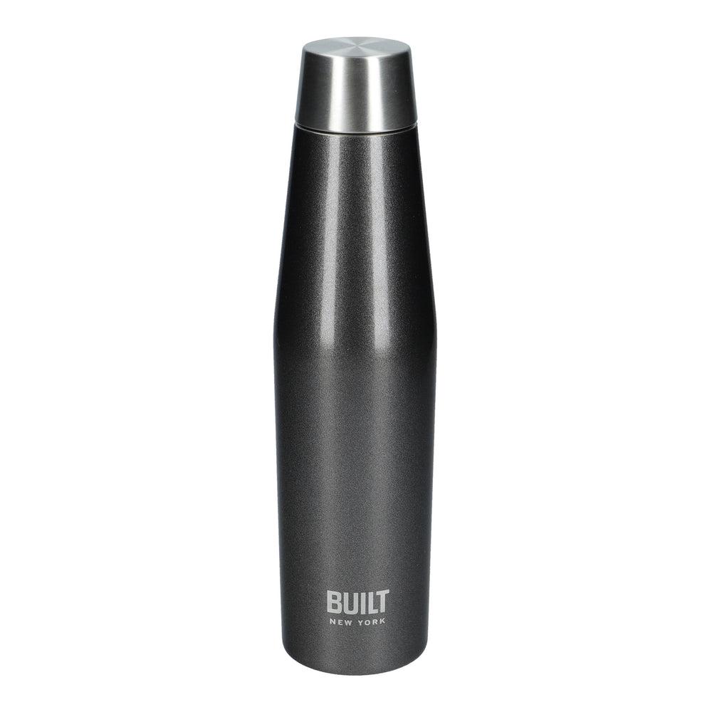 BUILT Perfect Seal 540ml Charcoal Hydration Bottle and Water Bottle Ice Cube Tray in Red Set