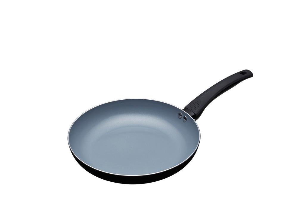 3pc Ceramic Non-Stick Eco Frying Pan Set with 3x Induction-Safe Frying Pans, 24cm, 26cm and 28cm