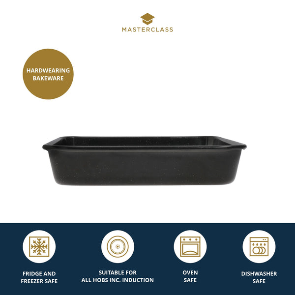 MasterClass Vitreous Enamel Square Pan, 23cm x 4cm image 8