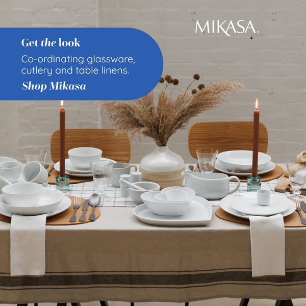 Mikasa Chalk Porcelain Teacup and Saucer Set, Set of 2, 220ml, White image 9