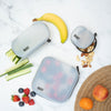 3pc Reusable Silicone On-The-Go Zipped Storage Pouch Set with 16cm Pouch, 9cm Pouch and 6cm Pouch
