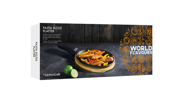 KitchenCraft World of Flavours Cast Iron Fajita Sizzler image 4