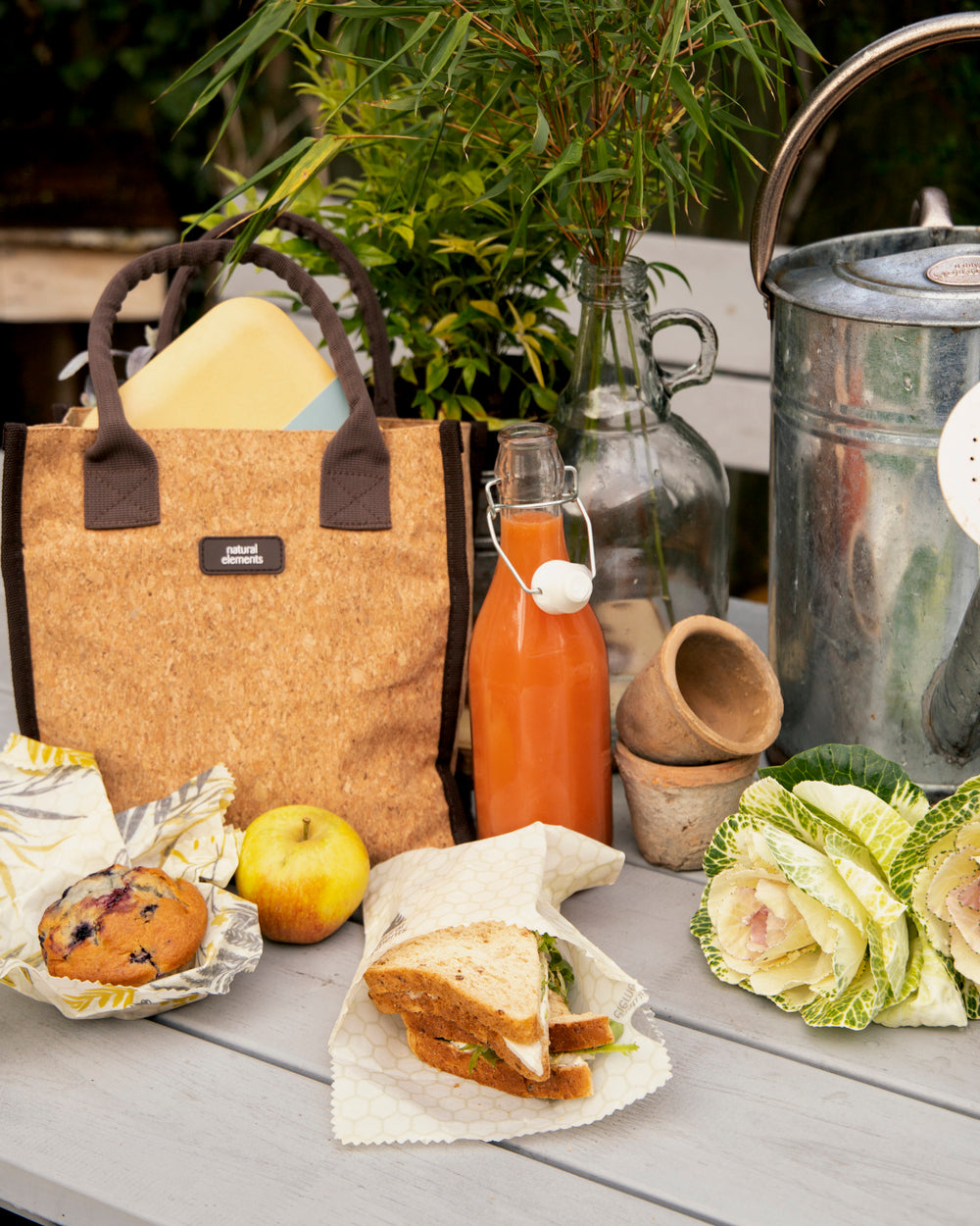 Natural Elements Eco-Friendly Set of Two Beeswax Sandwich Bags