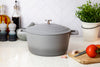 MasterClass Lightweight 4 Litre Casserole Dish with Lid - Ombre Grey