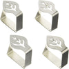 KitchenCraft Set of 4 Leaf Shaped Stainless Steel Table Cloth Clips image 3
