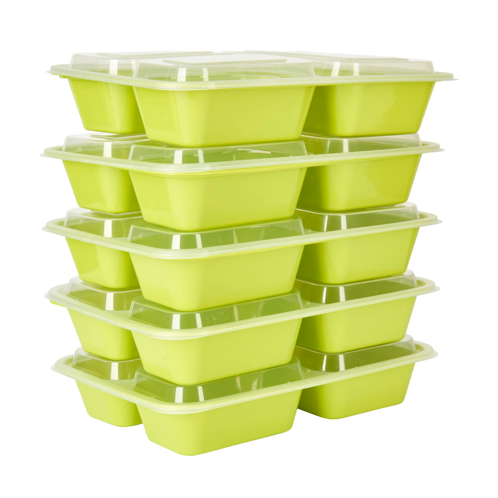 KitchenCraft Healthy Eating 5-Pack Portion Control Lunch Boxes with Compartments