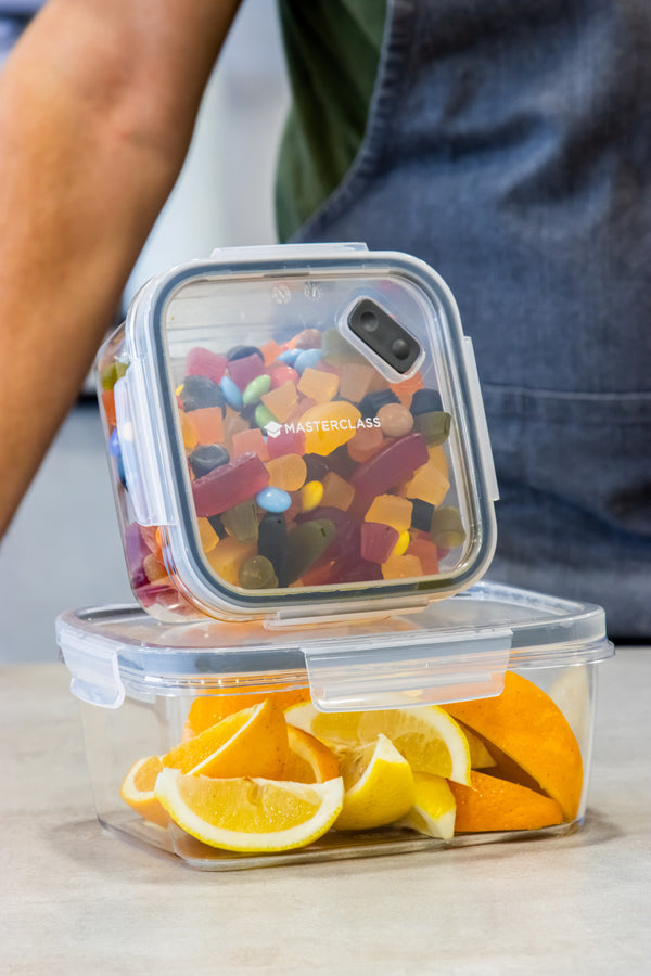 MasterClass Eco-Snap 800ml Recycled Plastic Food Storage Container - Square image 7