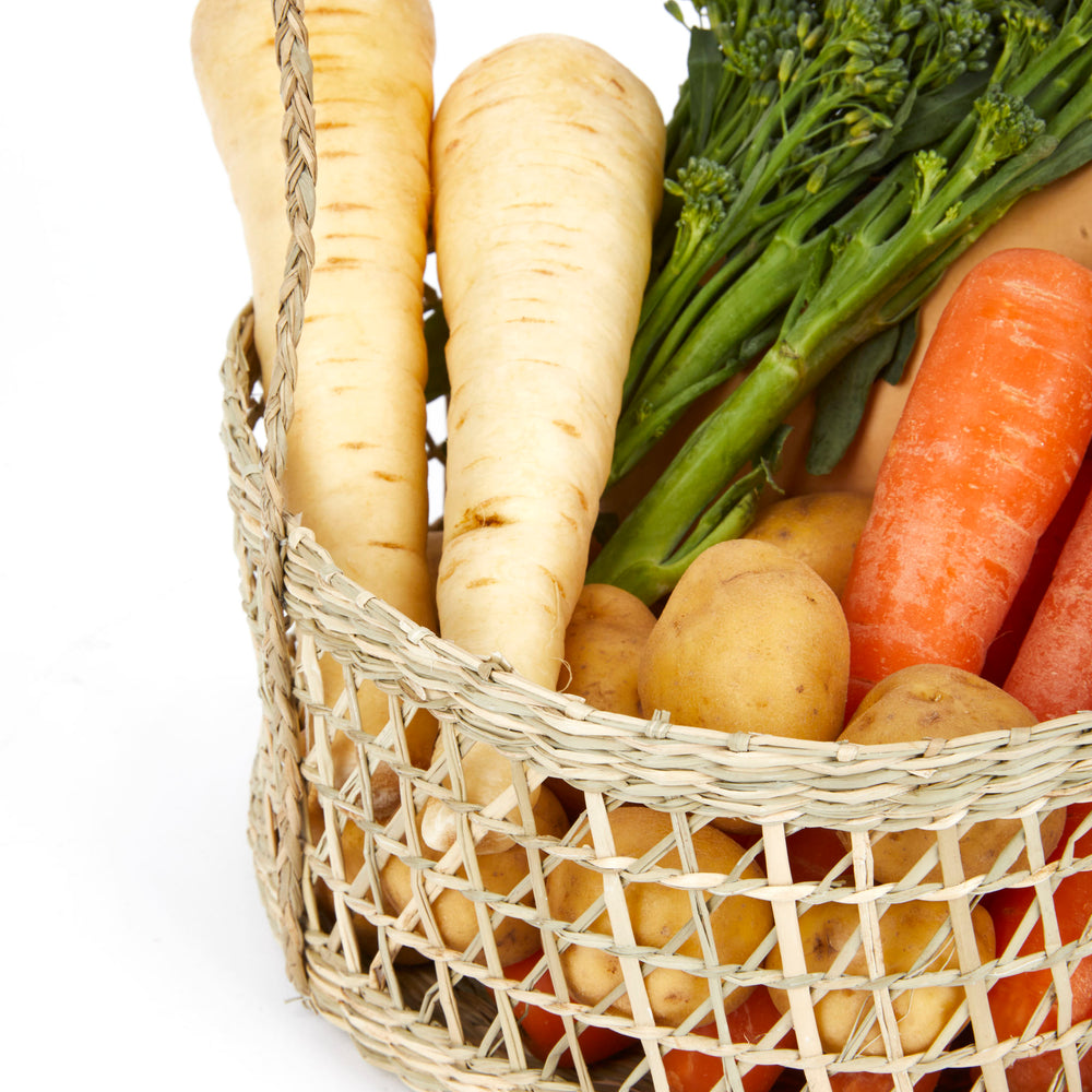 Natural Elements 2-Tier Natural Seagrass Hanging Planter