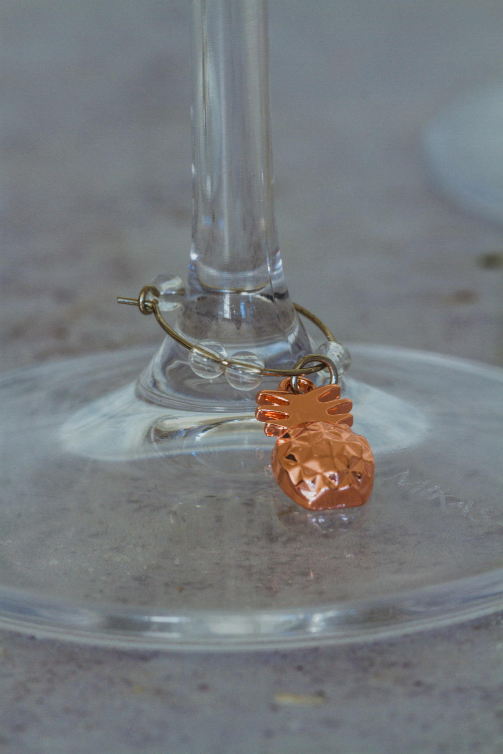 BarCraft Tropical Pineapple & Flamingo Wine Charms