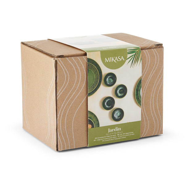 Mikasa Jardin Stoneware Dip Bowls, Set of 4, 10cm, Green image 4
