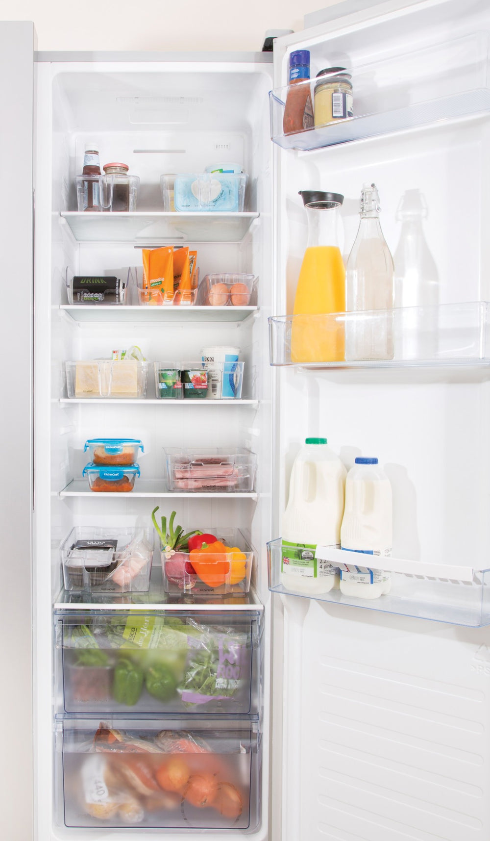 KitchenCraft Large Plastic Fridge / Cupboard Organiser