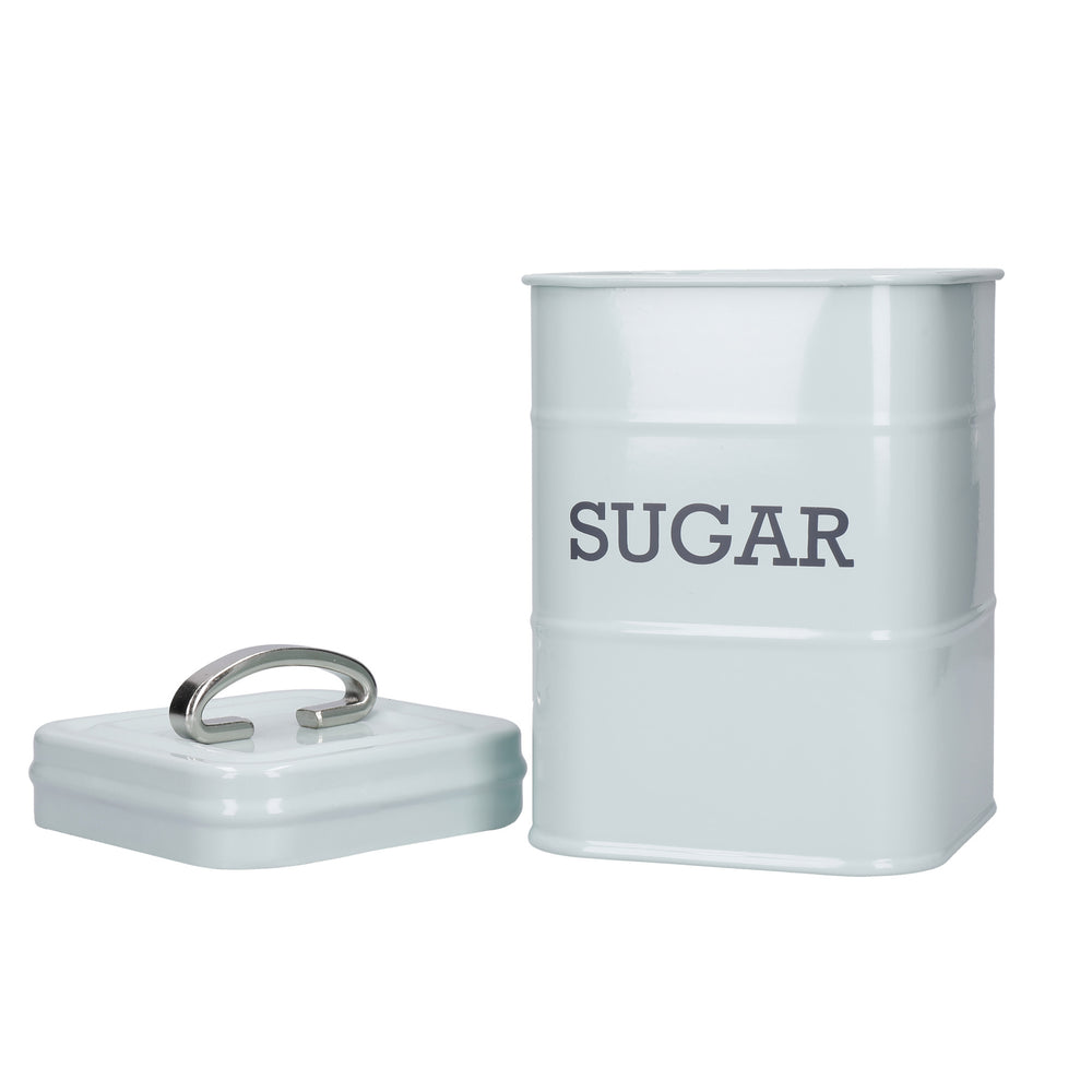 Living Nostalgia Vintage Blue Sugar Tin