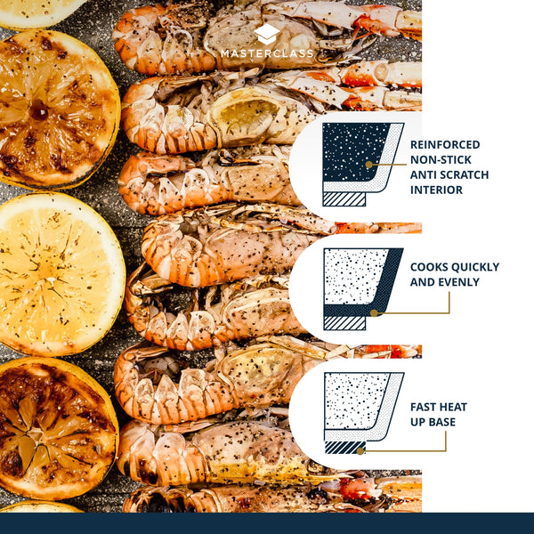 MasterClass Lightweight 2.5 Litre Casserole Dish with Lid - Ombre Grey image 4