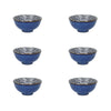 Set of 6 Mikasa Satori 11.5cm Porcelain Indigo Blue Miso Serve Bowls image 1