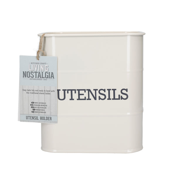 Living Nostalgia Antique Cream Utensil Pot image 4